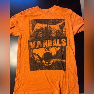 RVCA limited print artists connection vandals orange shirt size medium